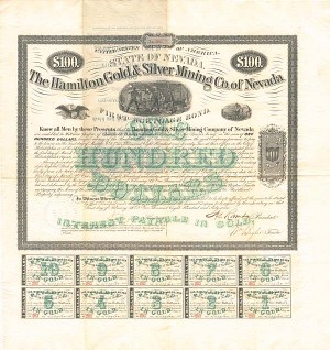 Hamilton Gold and Silver Mining Co. of Nevada - Bond (Uncanceled)